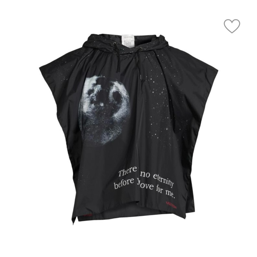 Valentino Space Hooded Rain Poncho